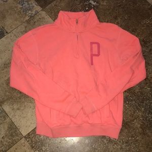 VS PINK 3/4 zip sweatshirt